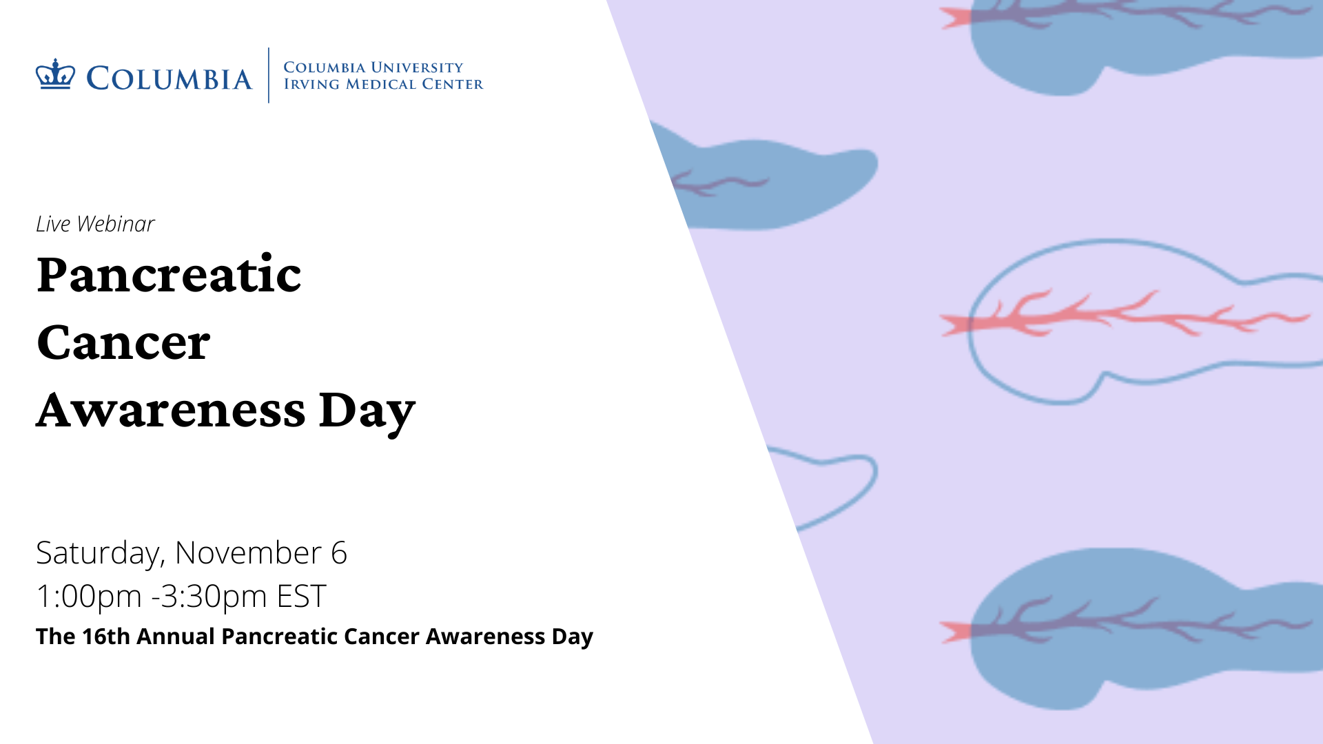 Banner: Watch – November 6, 2021: Pancreatic Cancer Awareness Day