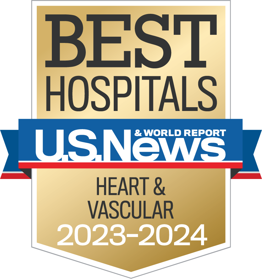 2023-24 US News Cardiology Badge