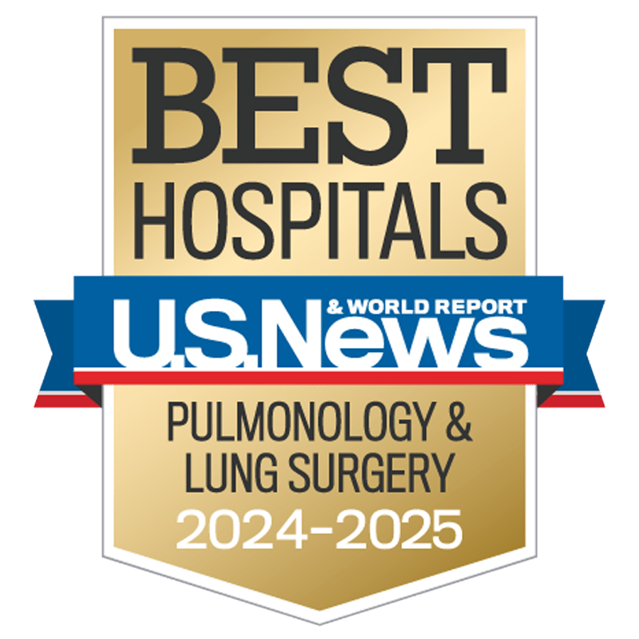 2024-25 US News Pulmonolgy Badge