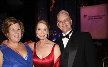 Mariann and Ralph with Patrick Swayze&#039;s wife, Lisa Niemi Swayze in LA, October 30 at the fundraising Gala for the Pancreatic Cancer Action Network