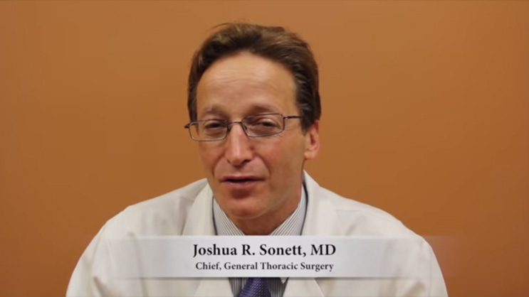 Video Thumbnail: Lung Cancer: Symptoms, Diagnosis and Staging - Joshua R. Sonett, MD
